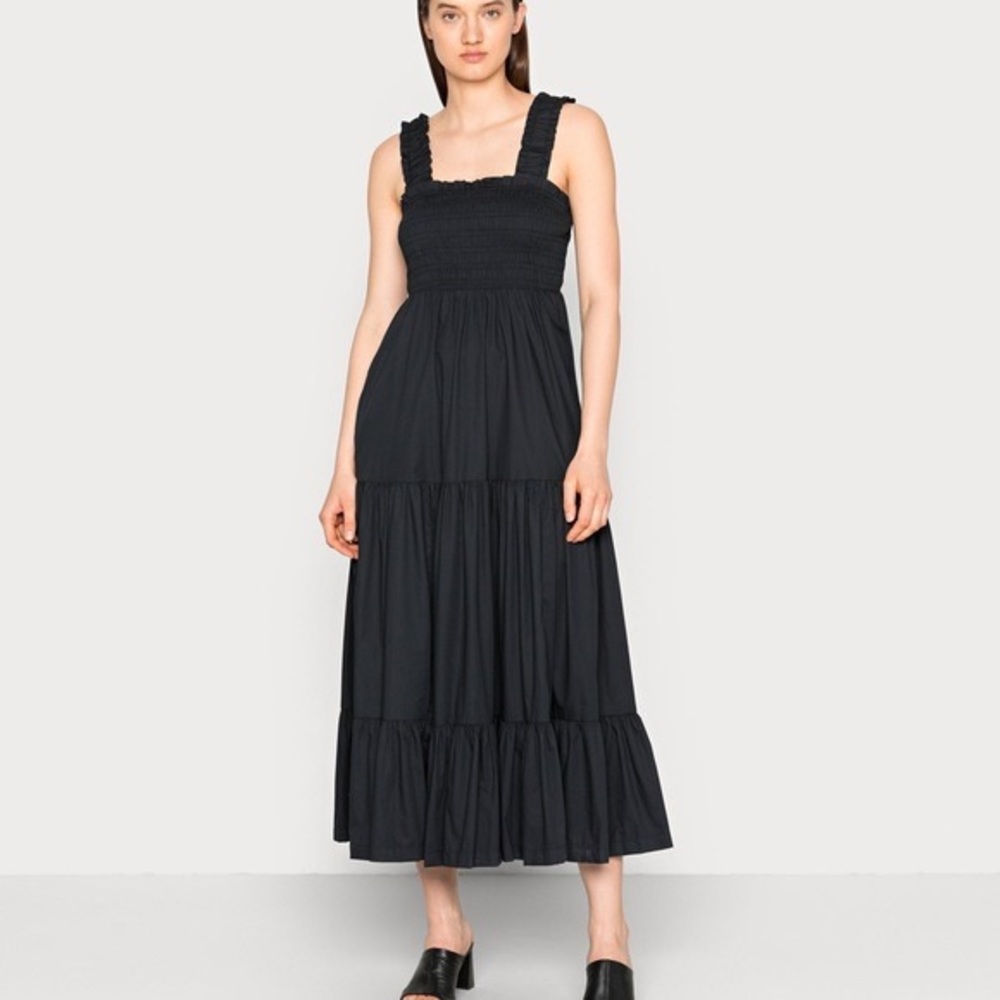 Abercrombie & Fitch Smocked Bodice Easy Maxi Dress